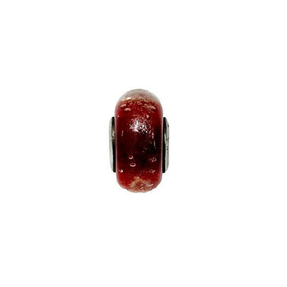 Pandora Vintage Red Fizzle Effervescence Murano Glass Authentic Charm Bead - Picture 1 of 2